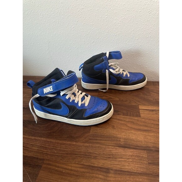 Nike Court Borough Mid 2 DM8872-001 Blue Casual Shoes Sneakers Size 6.5Y - Picture 7 of 12